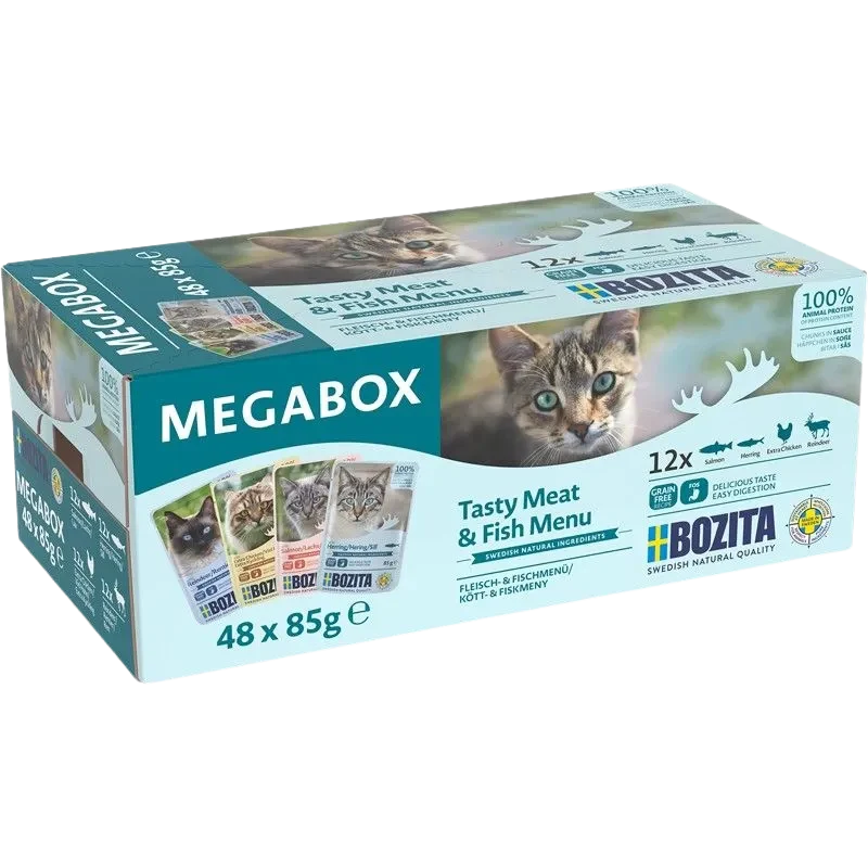 Bozita Häppchen in Soße PB Megabox 48 x 85 g