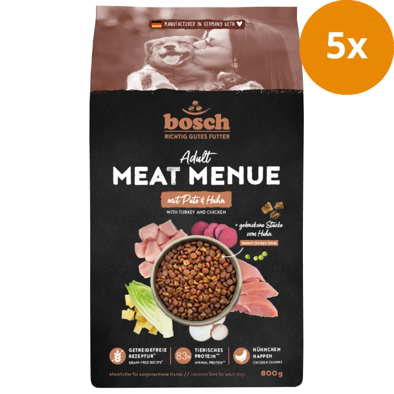 bosch MEAT MENUE Adult mit Pute & Huhn getreidefrei