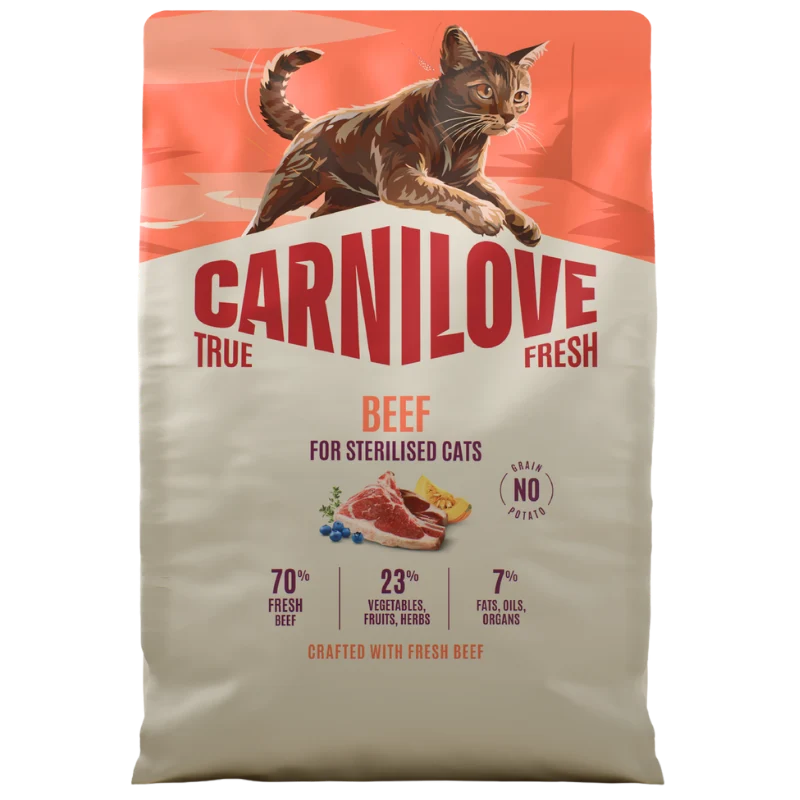 Carnilove Cat TrueFresh Adult sterili. Beef