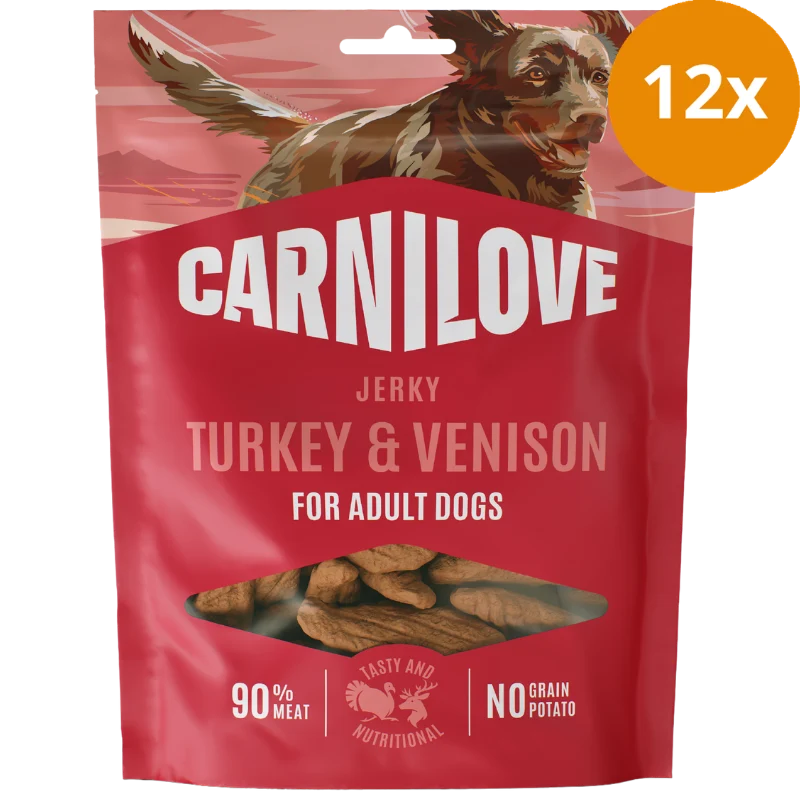 Carnilove Dog Snack Jerky Turkey & Venison 100 g