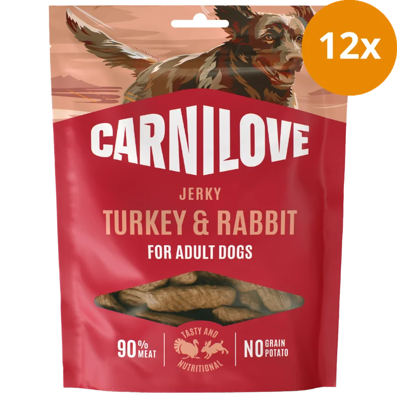 Carnilove Dog Snack Jerky Turkey & Rabbit 100 g