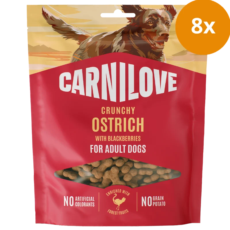 Carnilove Dog Snack Crunchy Ostrich & Blackberries 200 g