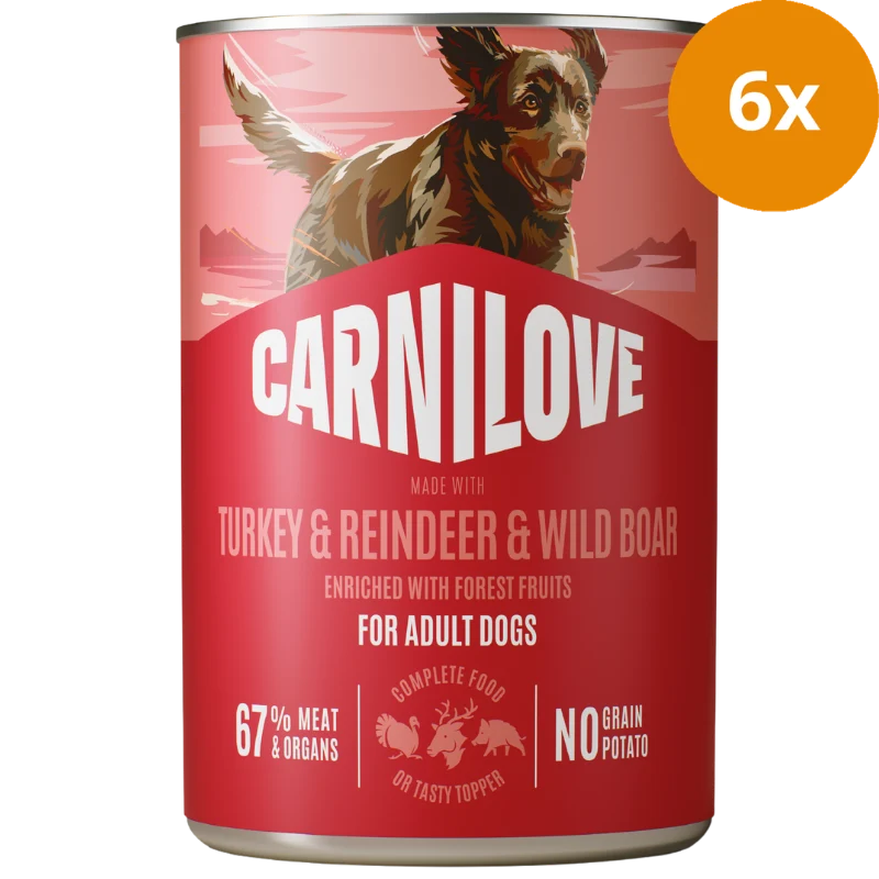 Carnilove Dog Dose Paté Adult Turkey & Reindeer 400 g