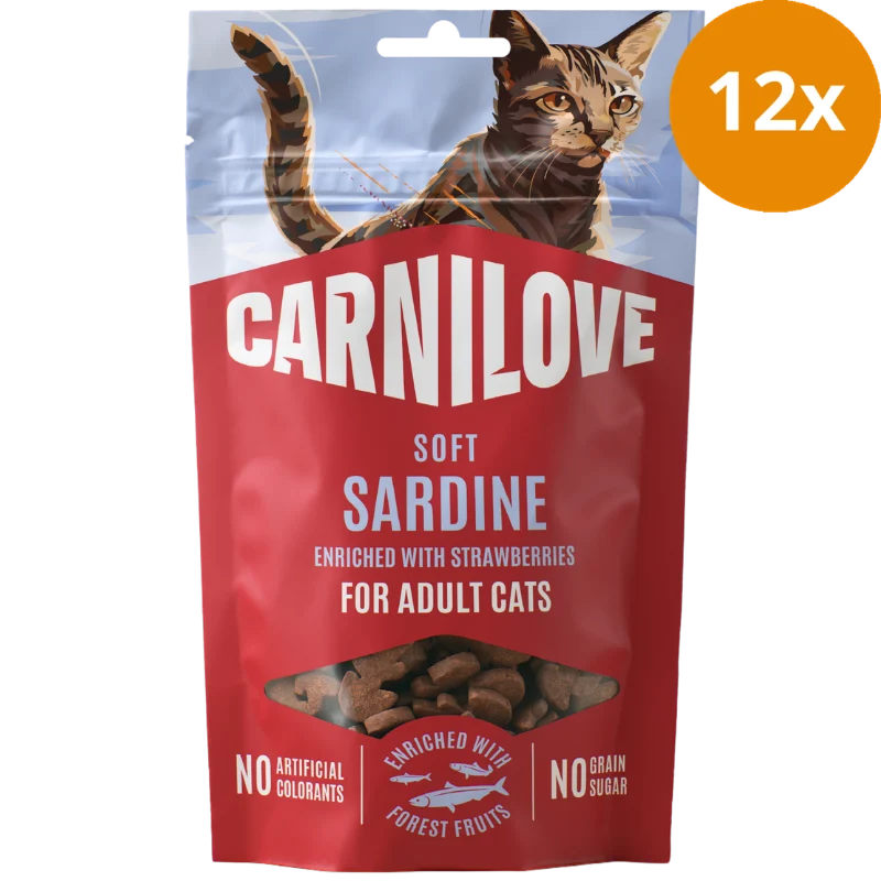 Carnilove Cat Snack Soft Sardine with Strawberries 50 g