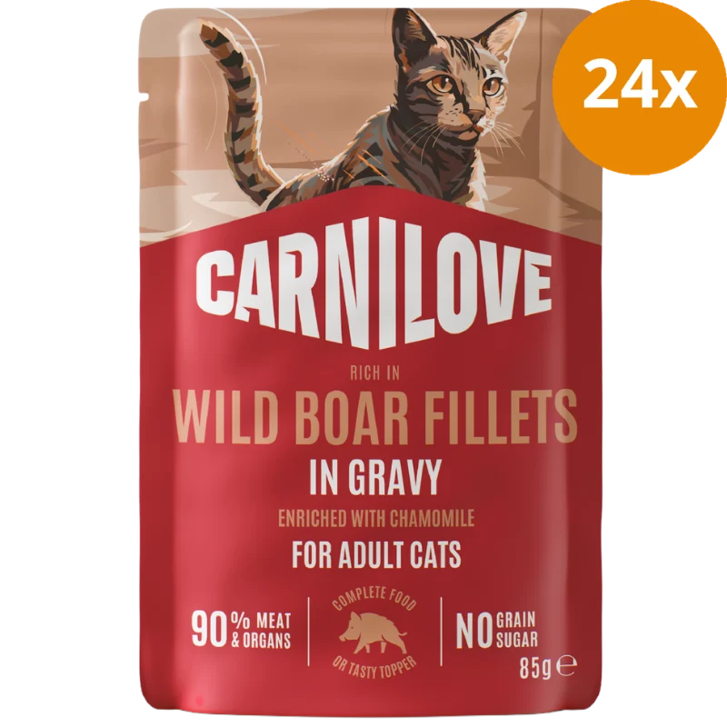 Carnilove Cat PB Gravy Wild Boar 85 g