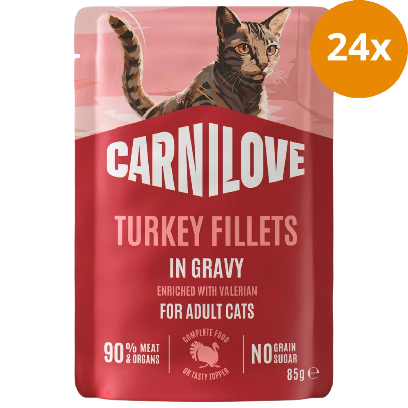 Carnilove Cat PB Gravy Turkey with Valerian 85 g