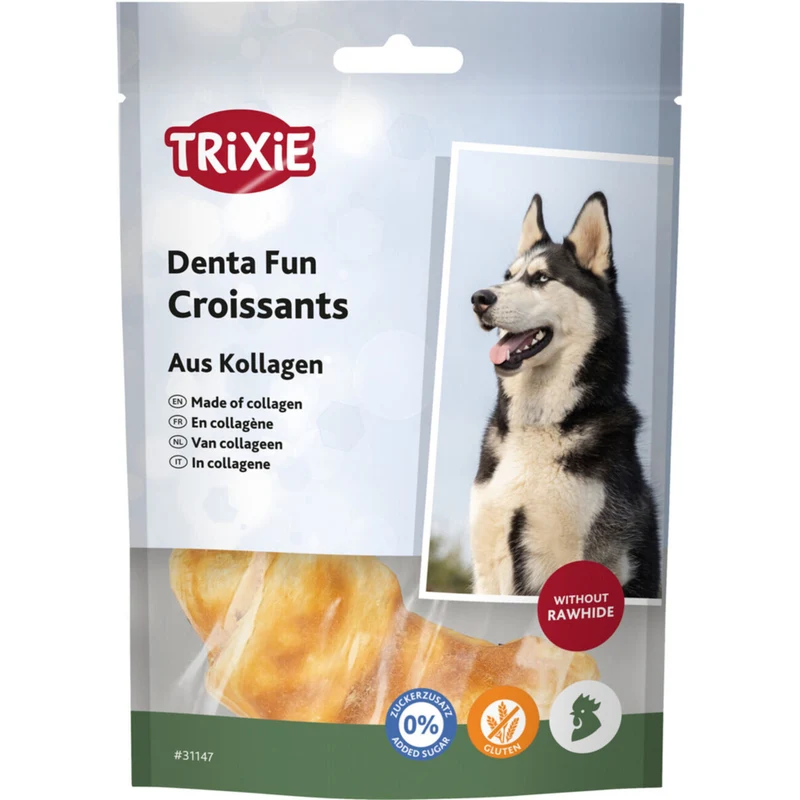 Denta Fun Croissants aus Kollagen, 8 cm