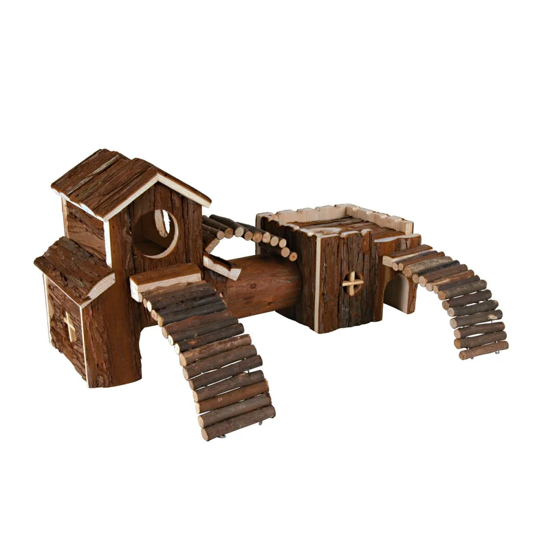 Kleintierhaus Frida mit Tunnelsystem