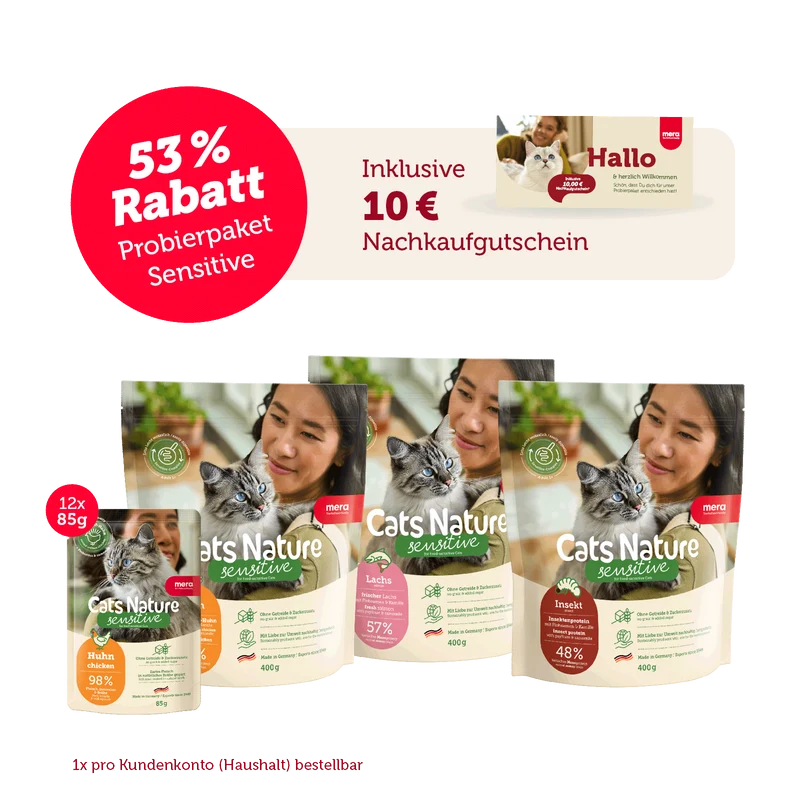 Sensitive Katzenfutter Probierpaket – inkl. Nachkaufrabatt
