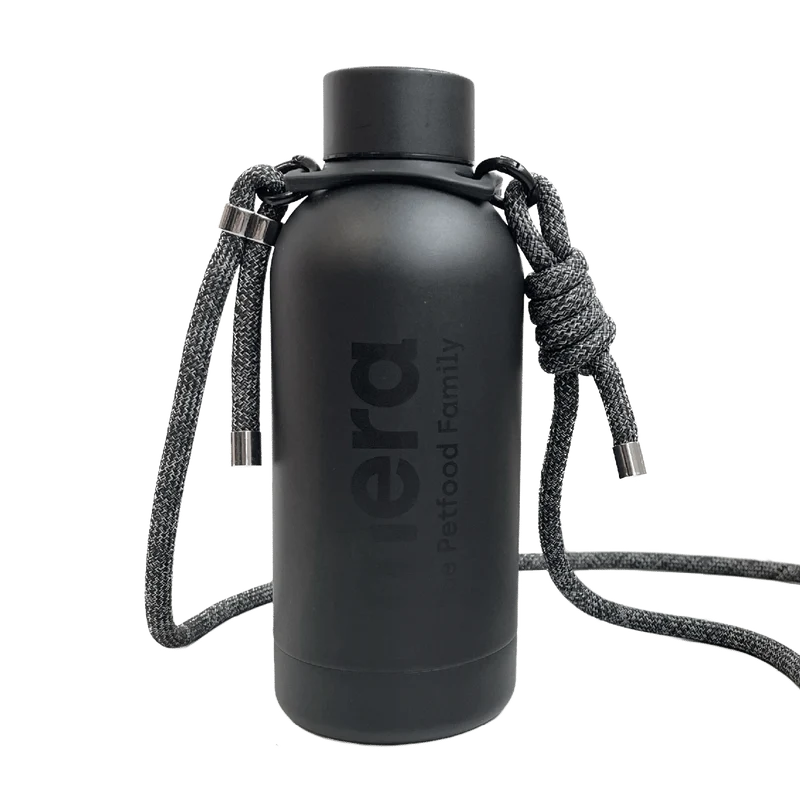 mera Trinkflasche Edelstahl mit Kordel – 400 ml