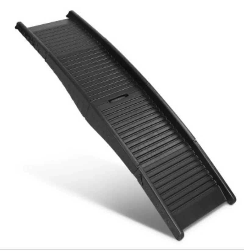 Portable Folding Pet Ramp for Cars - Black