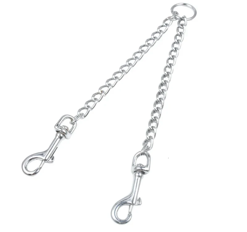Double Dog Leash - Stainless Steel