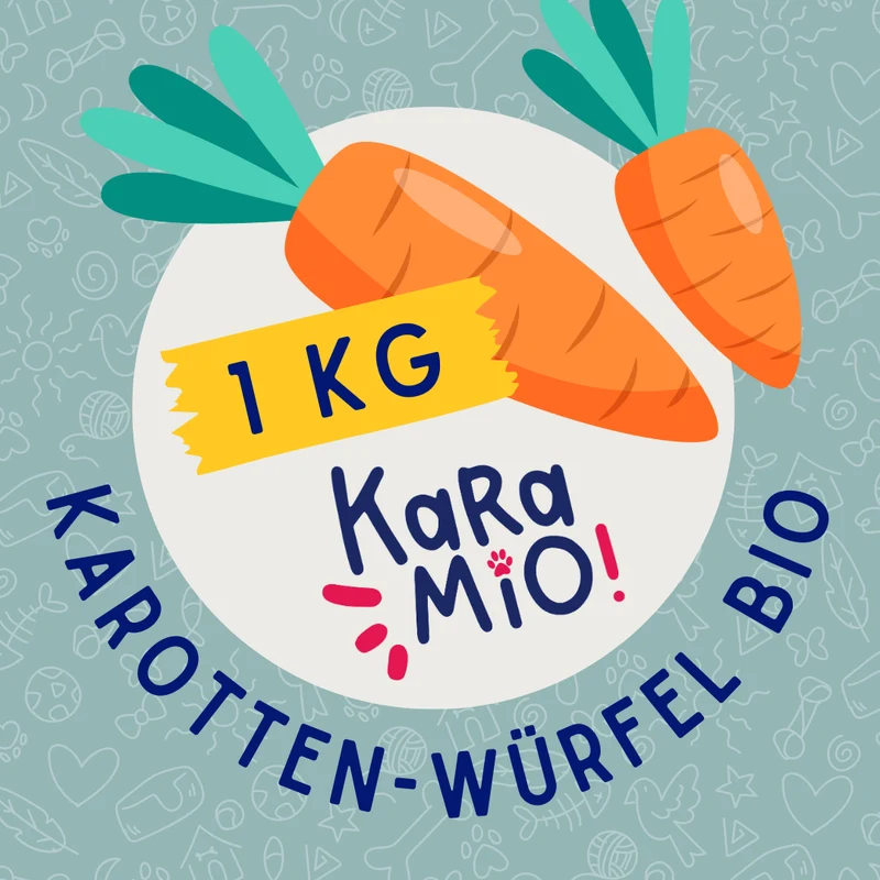 Karamio getrocknete Karottenwürfel Möhren (BIO) 1000g