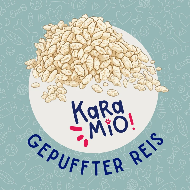 Karamio Gepuffter Reis für Hunde
