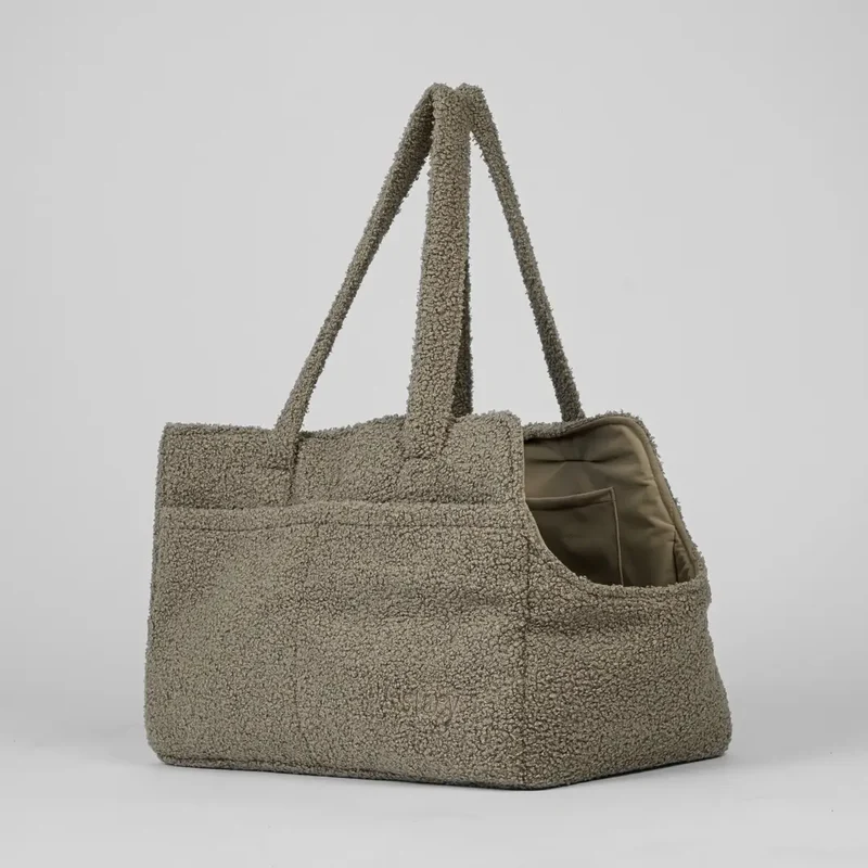 Hundetragetasche Vilda Teddy Taupe
