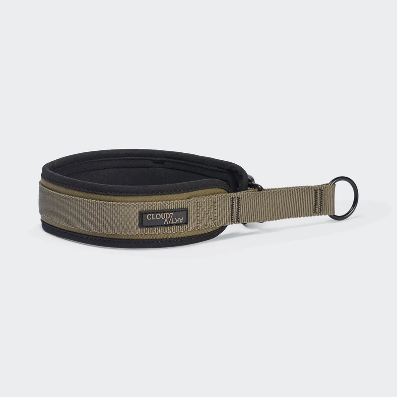 C-1 Zugstopp Halsband AKTIV Softshell Olive
