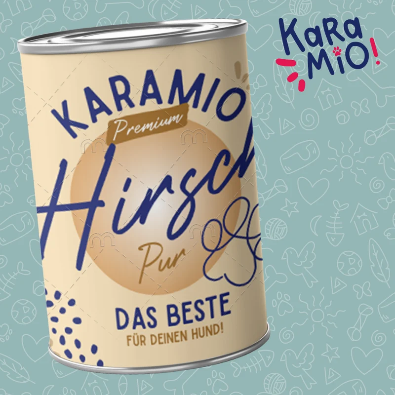Premium Nassfutter Hirsch Pur – Monoprotein Nassfutter für allergische Hunde | Karamio