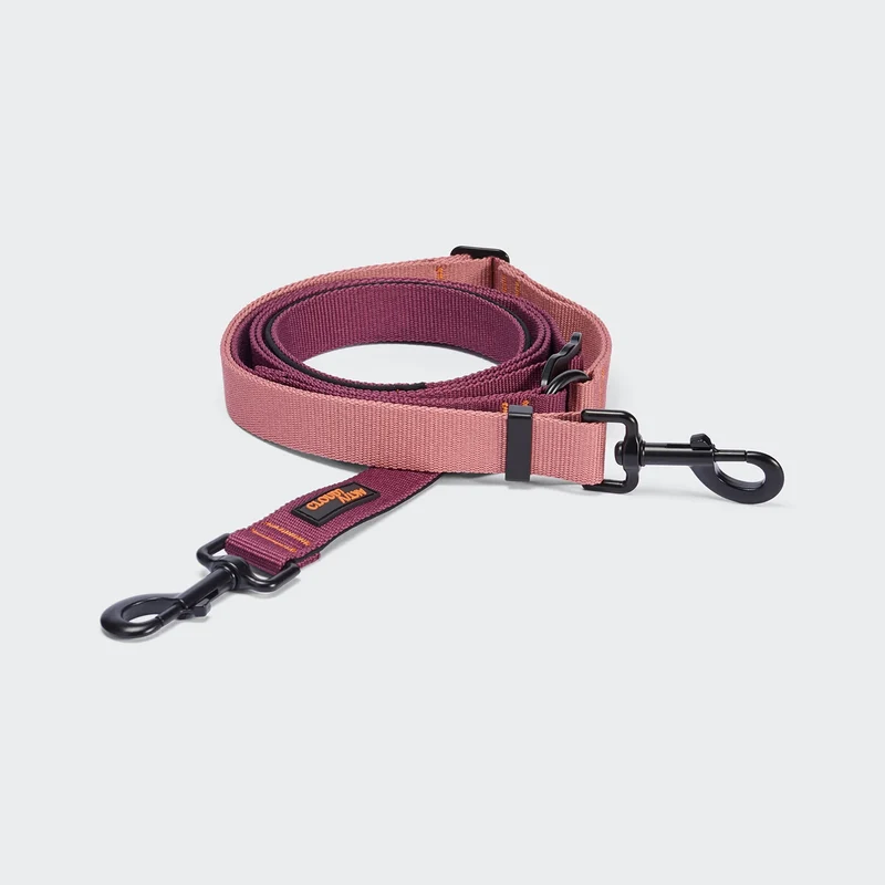 L-1 Freihandleine AKTIV Aubergine/Soft Rose