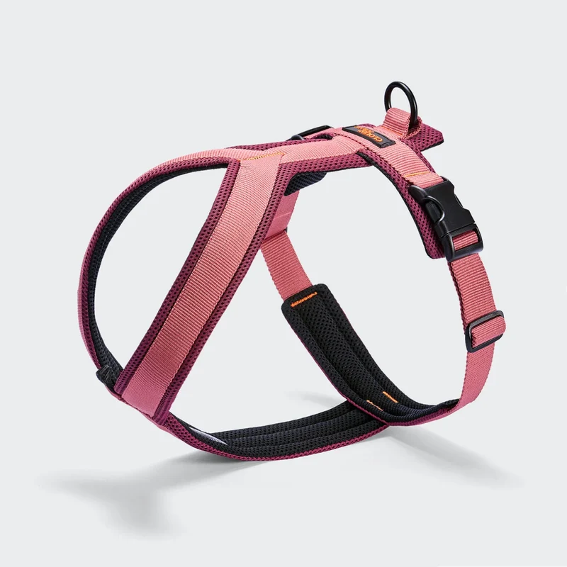 Y-1 Hundegeschirr AKTIV Air-Mesh Aubergine/Soft Rose