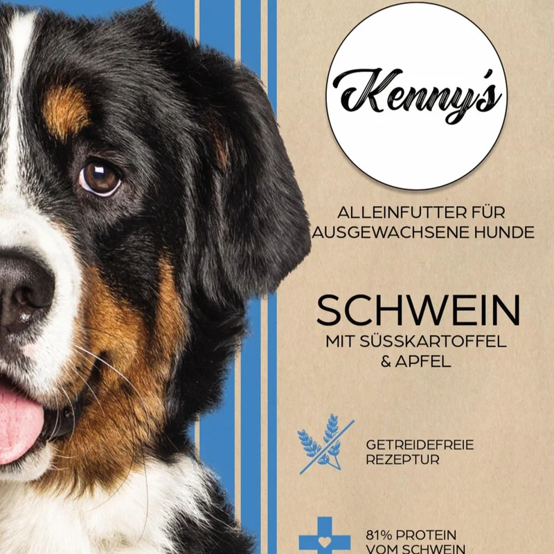 Kenny´s Schwein mit Süßkartoffel & Apfel