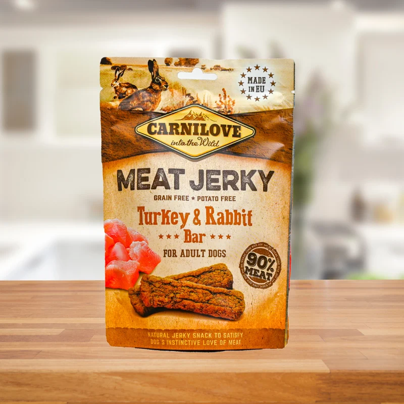 CARNILOVE Meat Jerky Turkey & Rabbit