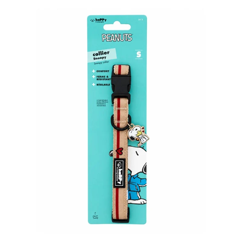 Hundehalsband Snoopy Beige