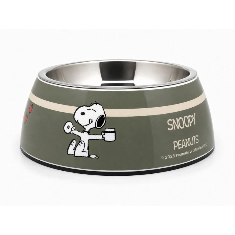 Hundenapf Snoopy Khaki