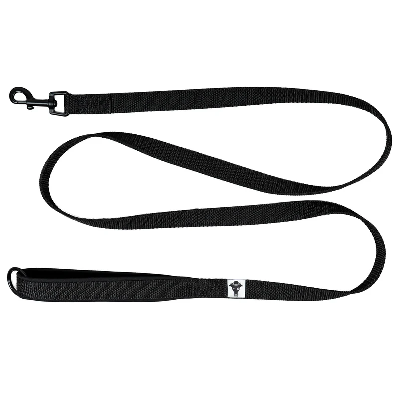 Gurtband Hundeleine Black