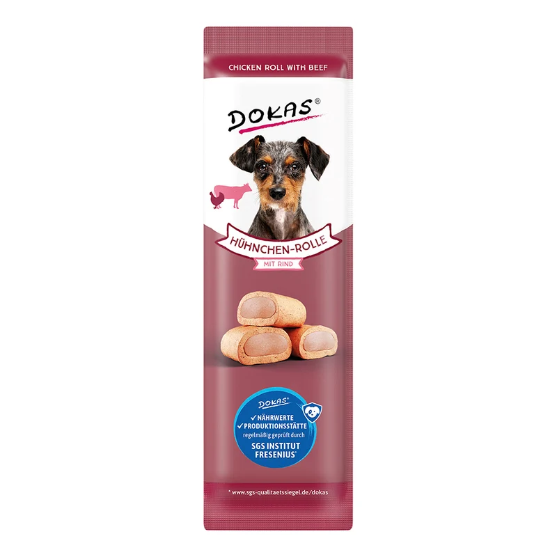 Dokas Hühnchen-Rolle mit Rind 10g