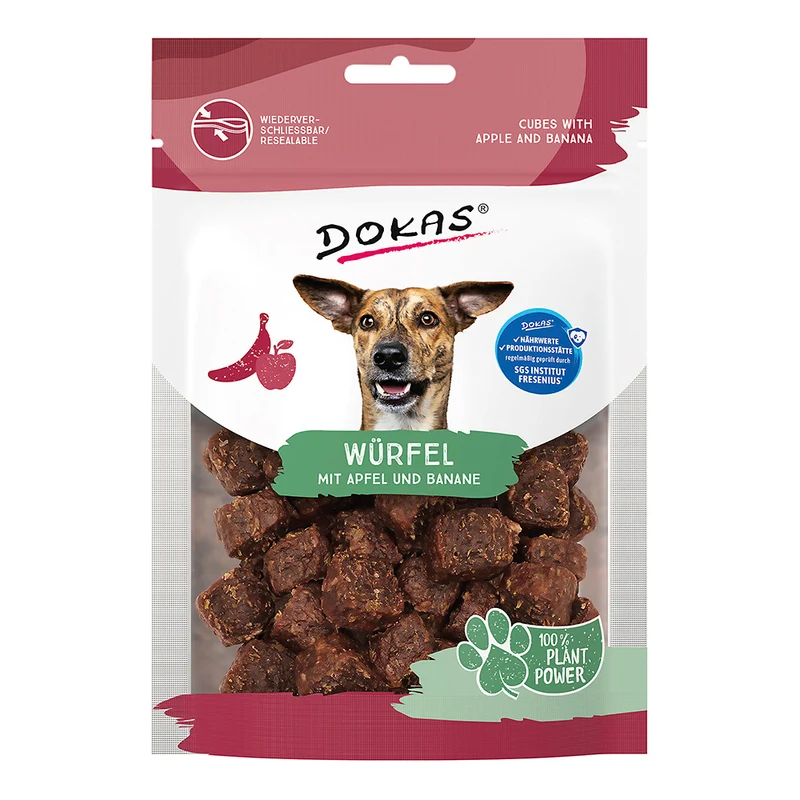Dokas Würfel mit Apfel & Banane 105g