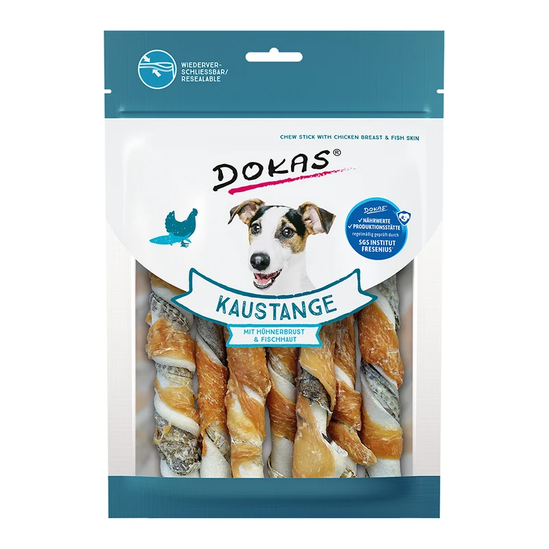 Dokas Kaustange mit Hühnerbrust & Fischhaut 170g