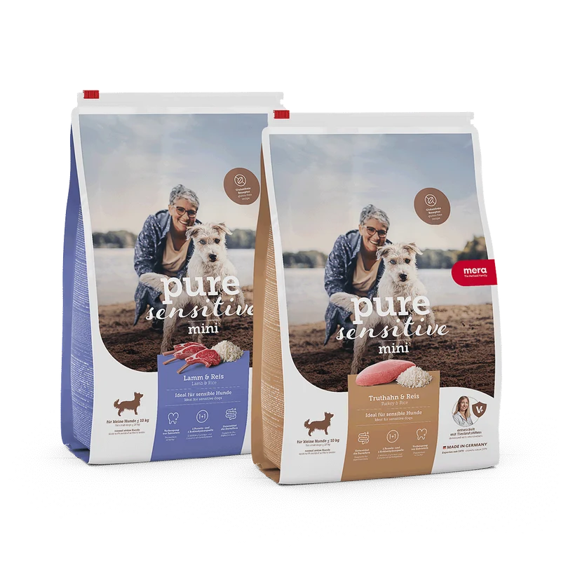 Mini Trockenfutter Bundle Truthahn & Reis + Lamm & Reis (je 4kg)