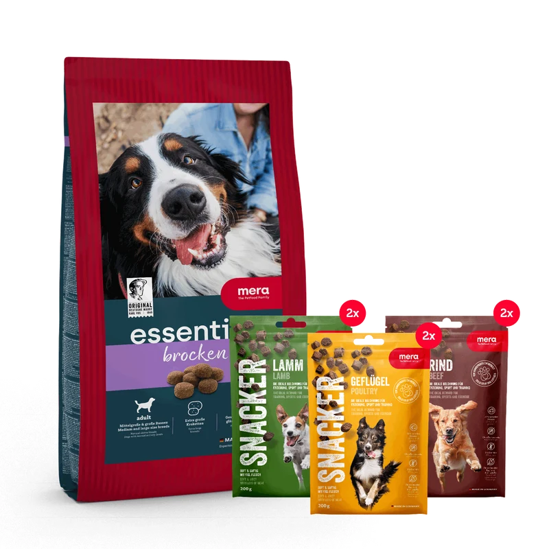 brocken Trockenfutter 12,5 kg & Snacker Mixtray Bundle