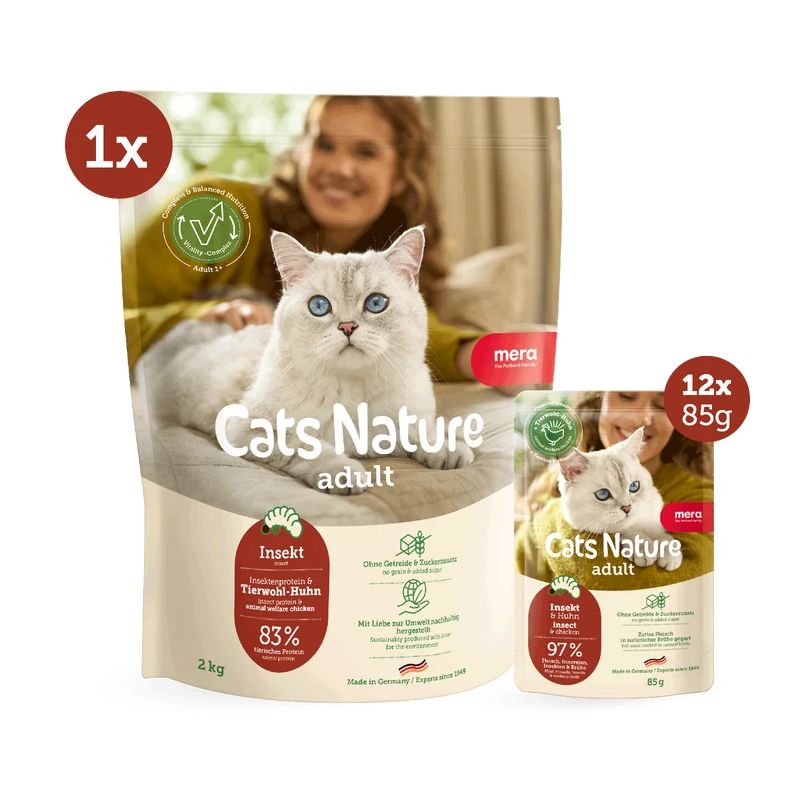 Insekt Trocken- & Nassfutter Bundle (2kg + 12x85g)