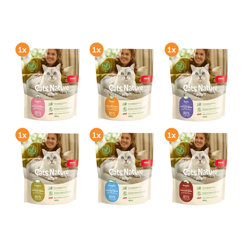 Adult Trockenfutter 6er Probier-Box (6x 400g)