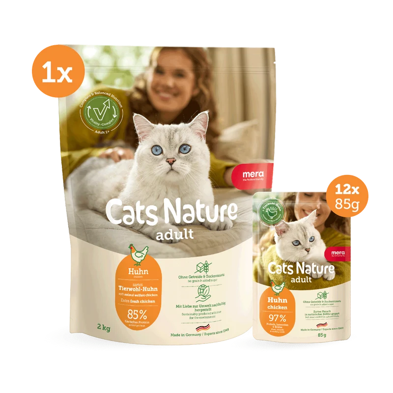 Huhn Trocken- & Nassfutter Bundle (2kg + 12x85g)