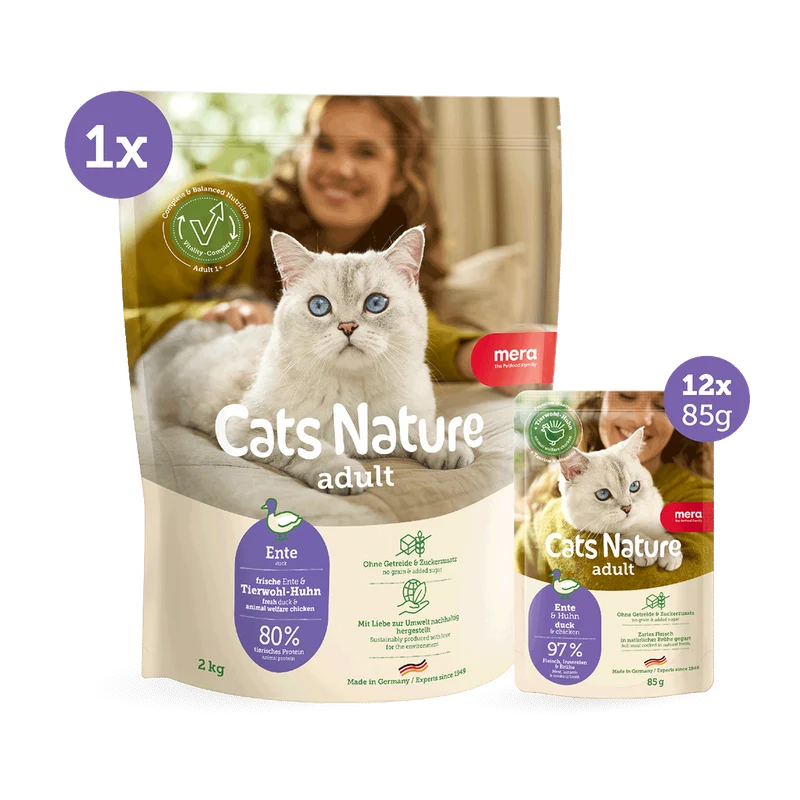 Ente Trocken- & Nassfutter Bundle (2kg + 12x85g)