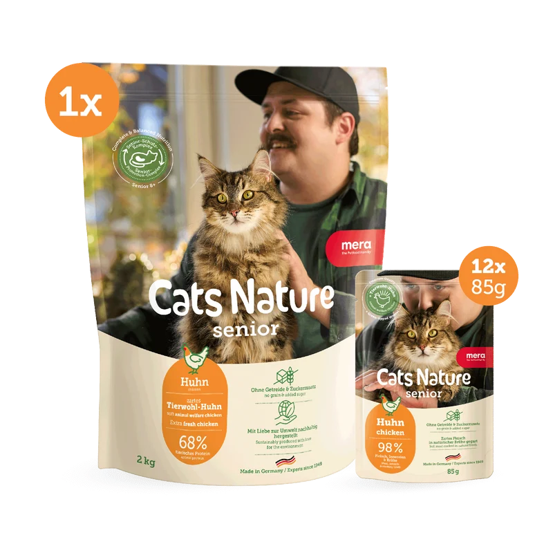 Senior Huhn Trocken- & Nassfutter Bundle (2kg + 12x85g)