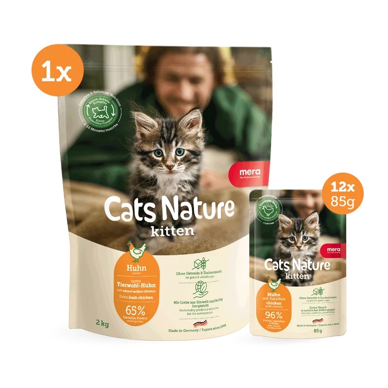 Kitten Huhn Trocken- & Nassfutter Bundle (2kg + 12x85g)