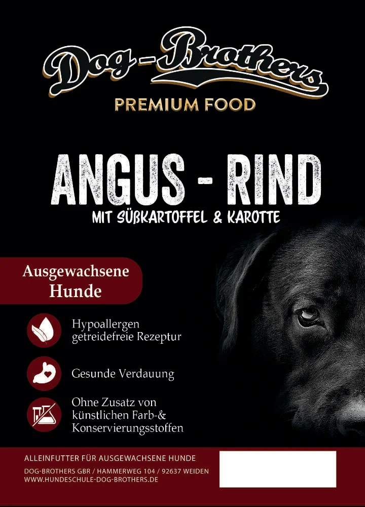 Angus-Rind mit Süßkartoffel & Karotte