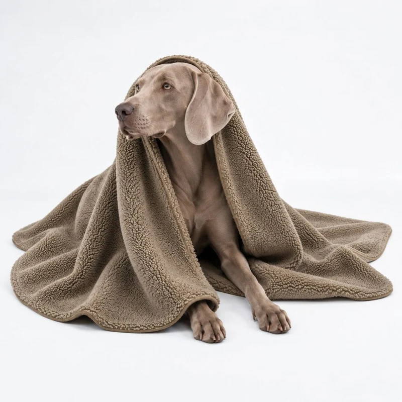 Hundedecke Plush Taupe C7 x Woofstuff