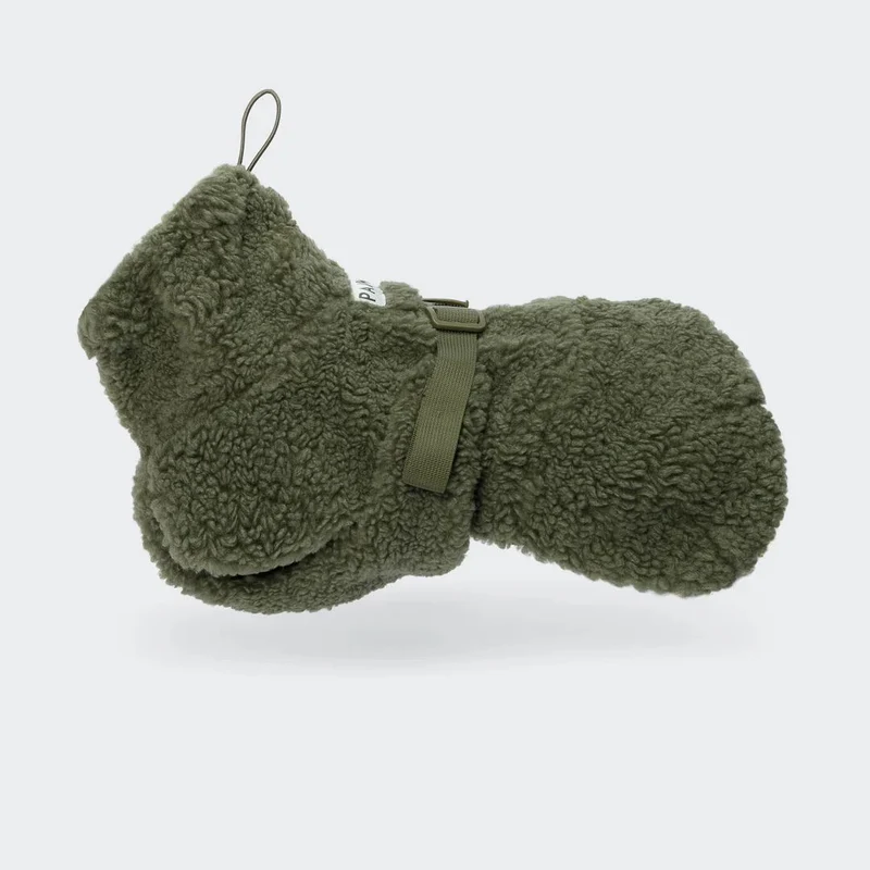 Hundepullover Sherpa Olive