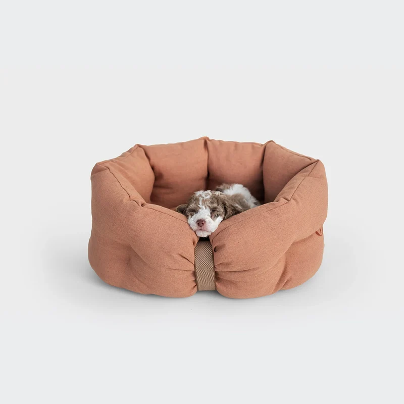 Hundebett LTTL Snoozy Linen-Mix Dusty Rose