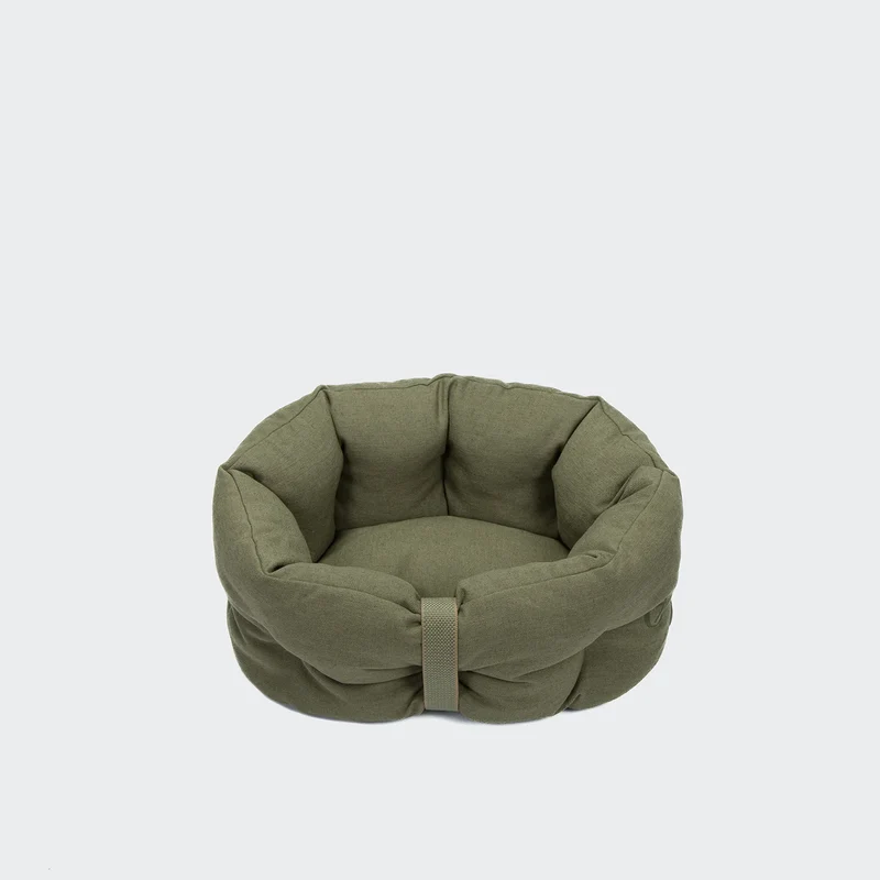 Hundebett LTTL Snoozy Linen-Mix Moss
