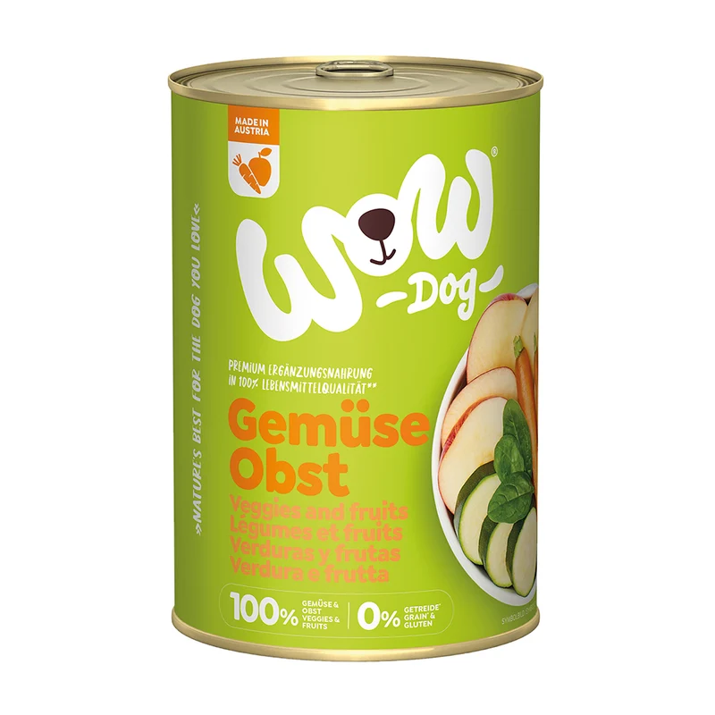 WOW Dog Pur Gemüse & Obst 400g