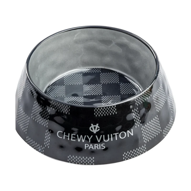 Hundenapf Chewy Vuiton Black Checker