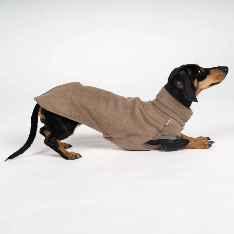 Fleece Shirt für Dackel Walnut