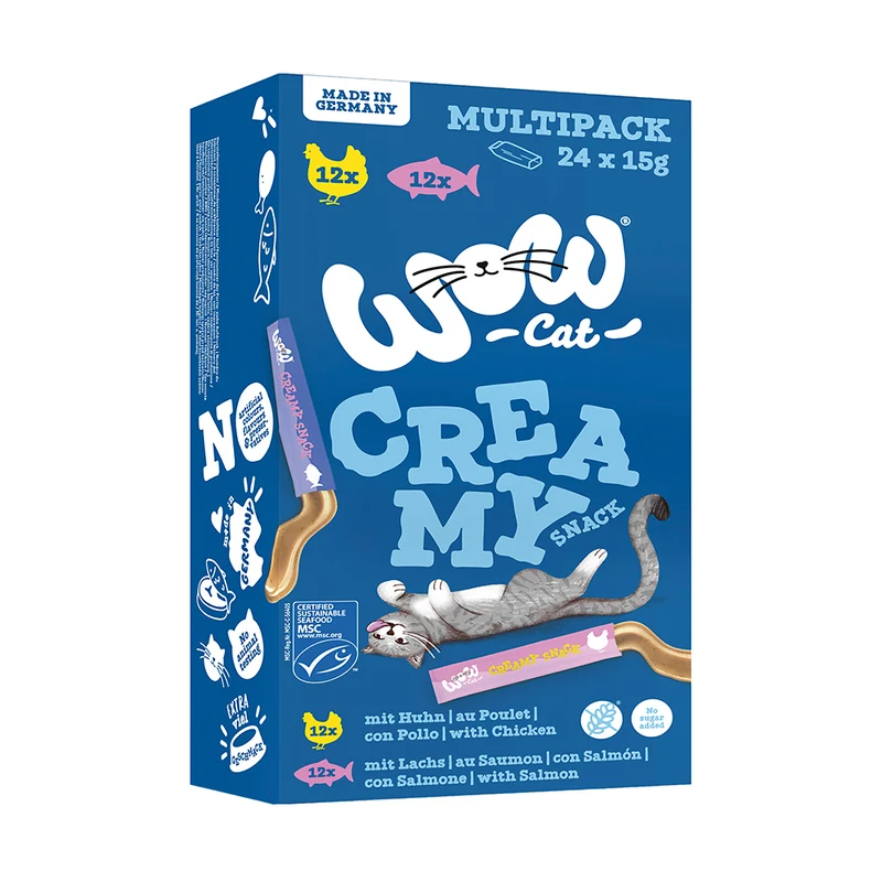WOW Cat Creamy Snack Multipack 360g