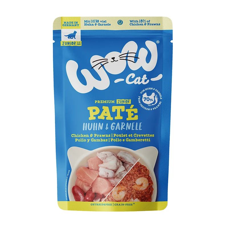 WOW Cat Junior Huhn & Garnele 125g
