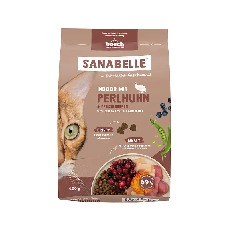 Sanabelle Indoor mit Perlhuhn
